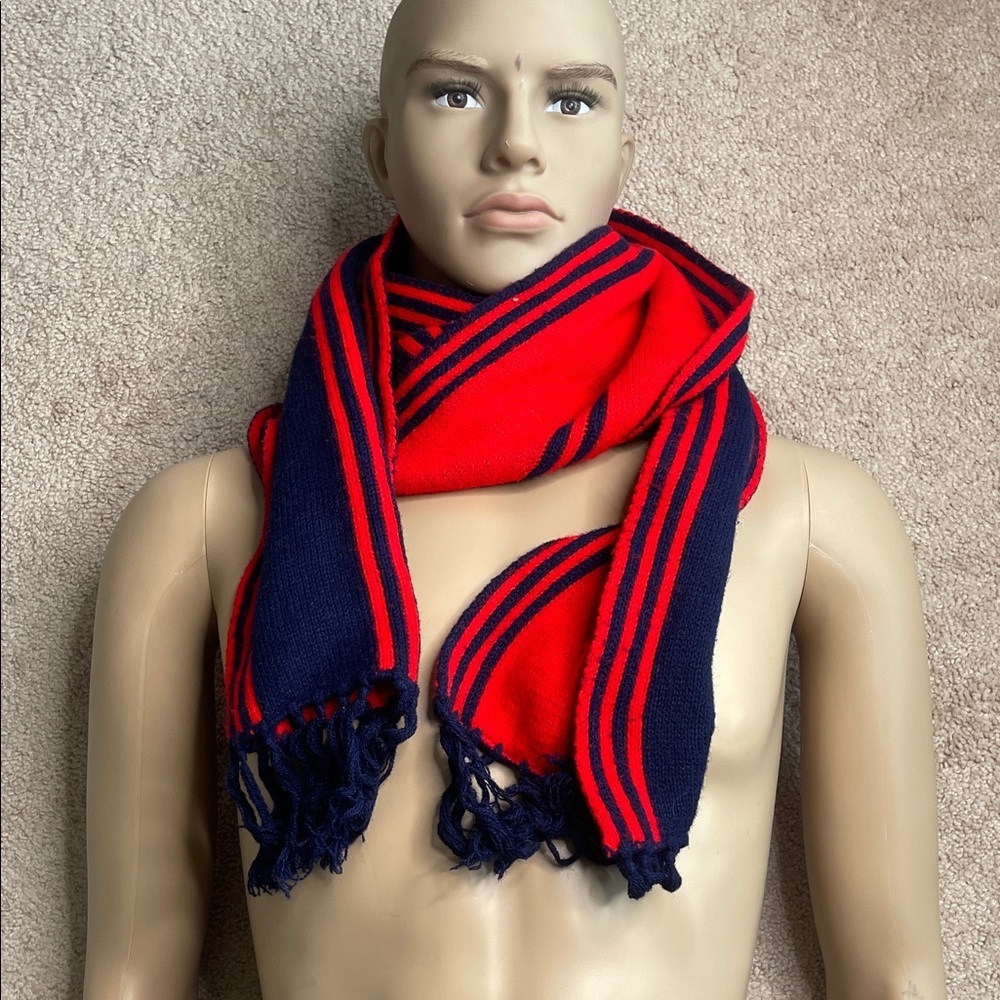 Stylish Red and Blue Reversible Men's Scarf